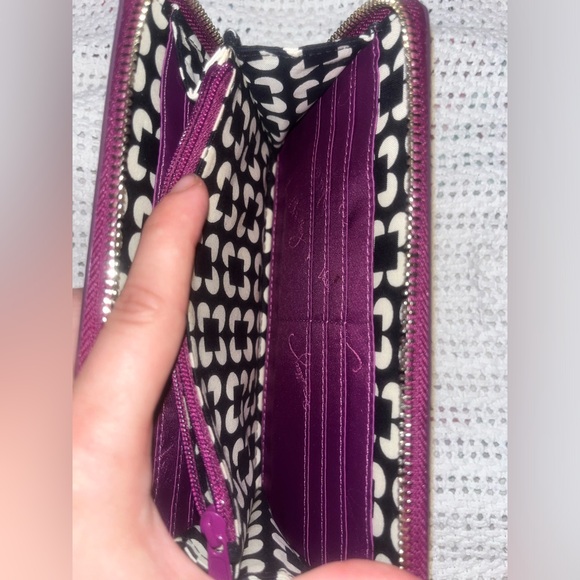 Vera Bradley Purple Faux Leather Wallet NWT!!! - Picture 5 of 11